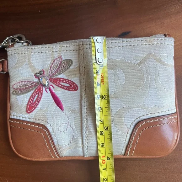 Coach Vintage Dragonfly Wristlet Wallet Clutch - Picture 9 of 15